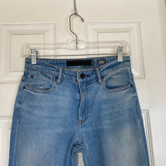 DENIM X Alexander Wang 001 Skinny Jeans Light Denim Fade Size 24 Classic - Picture 4 of 10